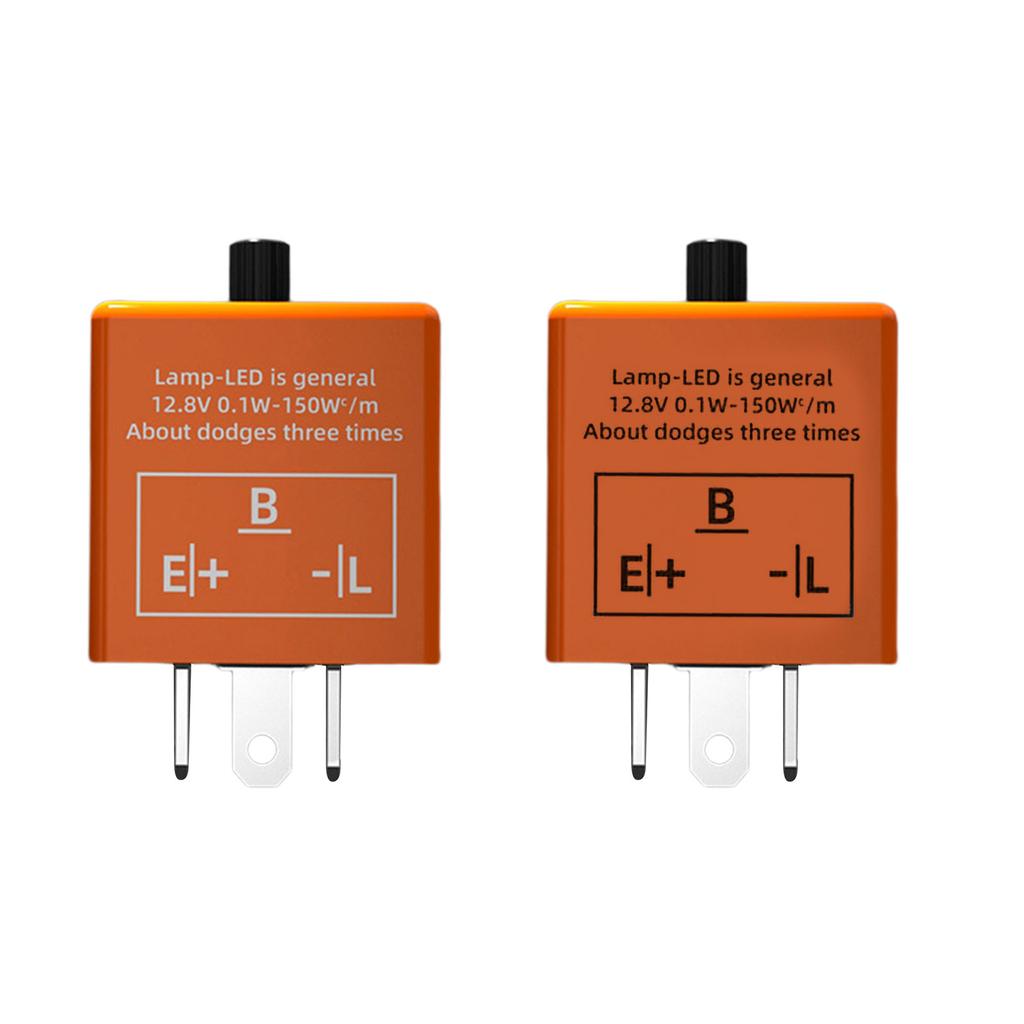 Universal Motorcross LED Flasher-Relay Switch 12V Indicator Light Turn Signal Blinker Relay for Car Motorcycles Off-Road