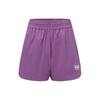 Reebok Solid Color Running Elastic Woven Sports Shorts Women Shorts Purple 24SRC608WGP2
