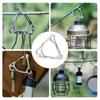 Triangular Carabiner Clip Stainless Steel Keychain Hook Portable Snap Hook Keychain Rings Spring Buckles Clip Enduring