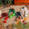 Christmas Bow Iron Bells Decoration Home Hemp Rope Berry Christmas Bells Christmas Tree Hangings