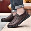 38-46 Retro Cow Leather Shoes Men Loafers Handmade Casual Leather Shoes Moccasins Men Flats Shoes