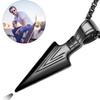 Cool Arrowhead Pendant Stainless Steel Necklace 60cm Chain Vintage Style for Men Boys Teens
