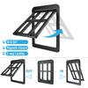 Pet Screen Door Dog and Cat Flap Door for Screen Door In Out 2Way Locking Pets Doors