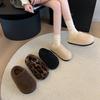 Internet Celebrities Senior Sense Baotou Drag Women 2025 Autumn and Winter New Wear Casual Versatile Stepping On Shit Soft Soles Mao Mao Shoes