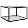 VidaXL Coffee Table Transparent 60x60x35 Cm Tempered Glass 322887