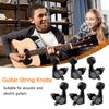 6pcs Full-Closed Electric Guitar Tuning Pegs Musical Instruments Accessories Folk Acoustic Guitar Tuning Pegs Replacement Parts
