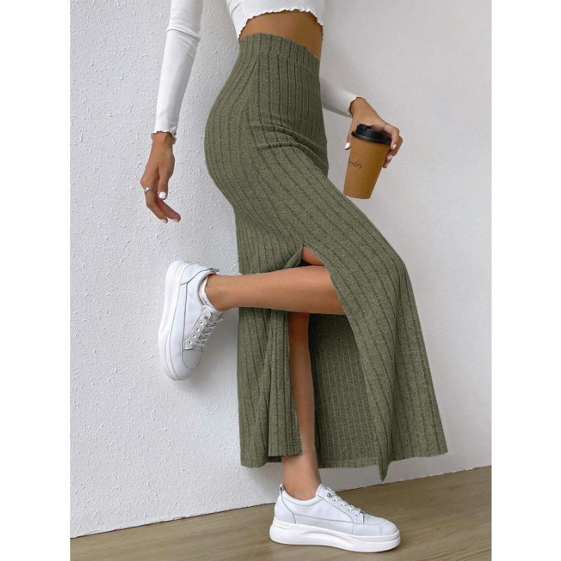 Women's Solid Color Print Casual Summer Spring Skirts