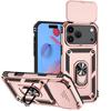 For iPhone 17 Pro Max Case PC+TPU Phone Cover with Lens Protection Kickstand