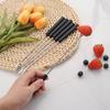 6PCS Stainless Steel Cheese Fruit Forks Cake Chocolate Cheese Forks Cheese Fondue Forks Fruit Dessert Forks Marshmallow