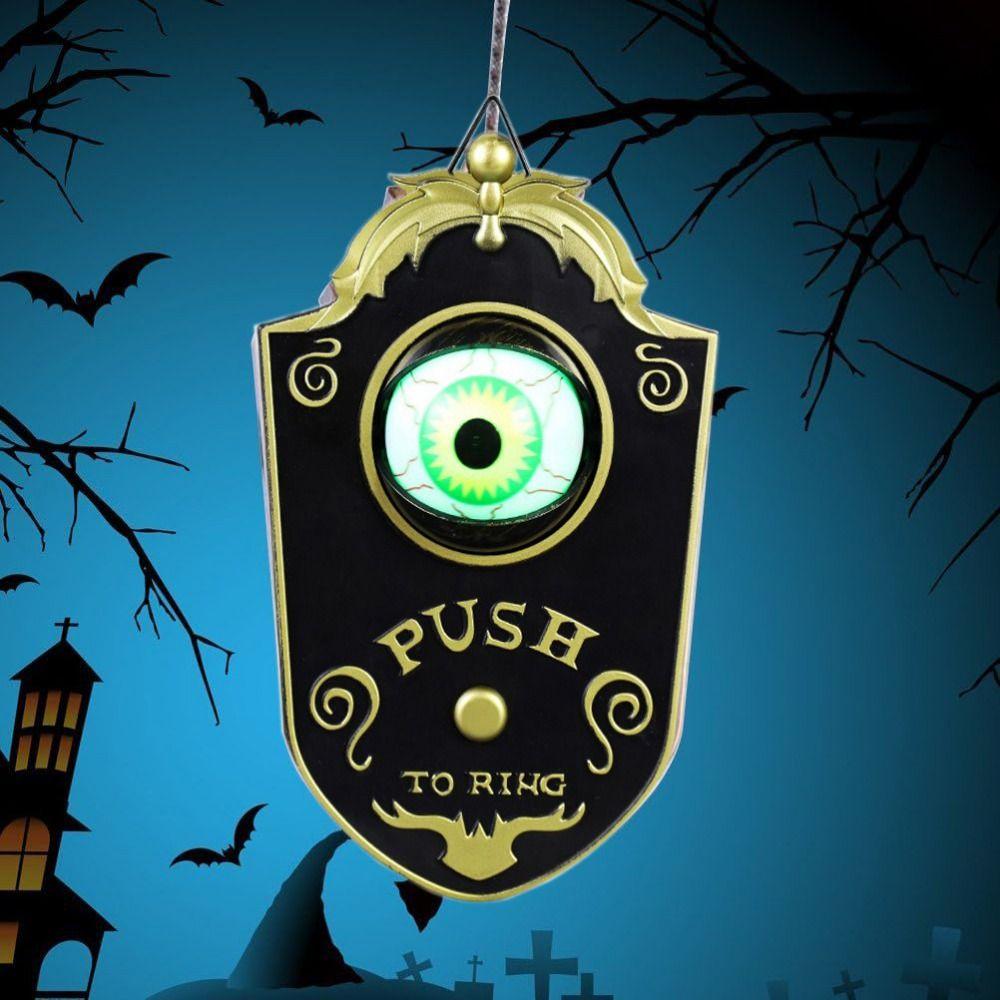 Electric Sounding Eyeball Doorbell Decorative Hanging Doorbell Halloween Doorbell Halloween