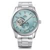 Men's RN-AR0009L (Contemporary Semi-Skeleton Men's Metal) Round Watch Silver Stainless Steel