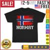 Norwegian Flag Norway Vintage T Shirt Men Fashion 2023 Women T Shirt Short NEW