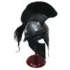 Medieval Greek Corinthian Armor Helmet With Plume Spartan Gladiator