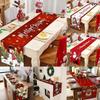 New Year Xmas Table Flag Cover Santa Claus Christmas Tablecloth  Christmas Party