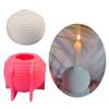 Striped Sphere Candle Holder Molds Sphere Candlestick Molds for DIY Candle Holder Gypsum Decorations Christmas Gift