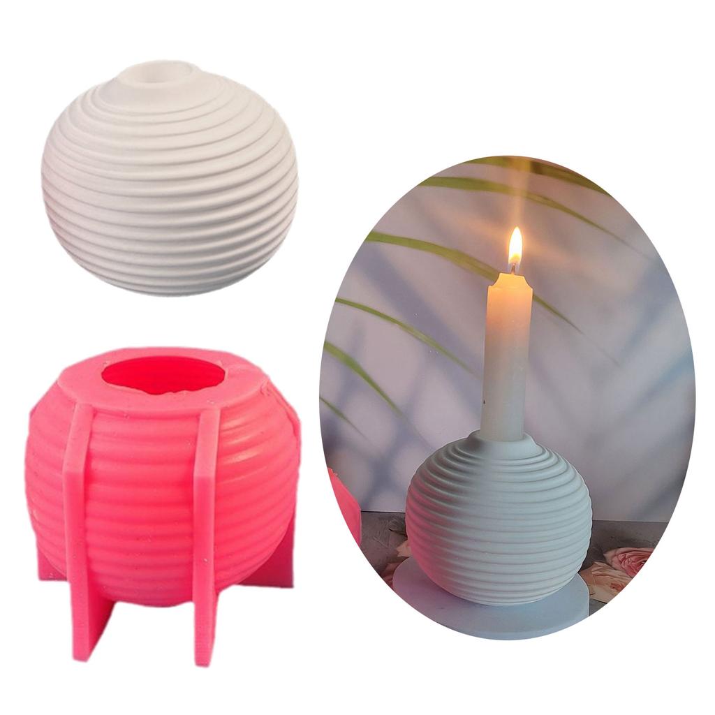 Sphere Candle Holder Molds for Making Tealight Holder Candle Holder Home Decorations Ball Shaped Candlestick Molds