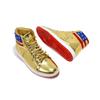 Never Surrender High Top Casual Sneakers Man Fashion Gym Shoes Men's Ankle Boots Running Male Sneaker Gold Board Shoes for Men