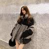 Women Fashion Cashmere Thick Loose Jackets Fall Winter Lamb Wool Coat Casual Warm Classic Vintage Outerwear