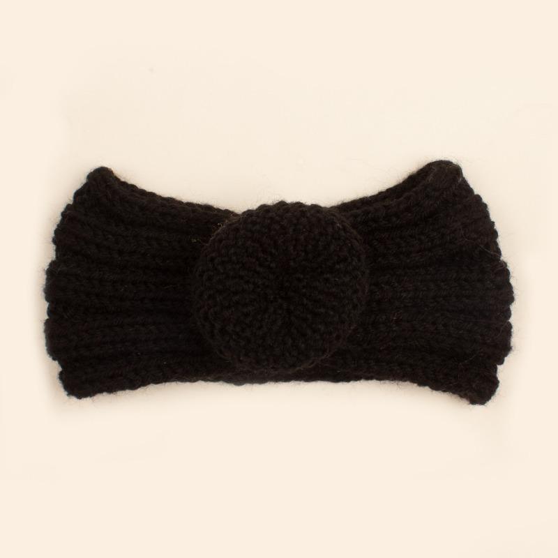 Autumn and Winter New Baby Wool Donut Hair Accessories, Children's Knitted Wool Headband, Baby Headband