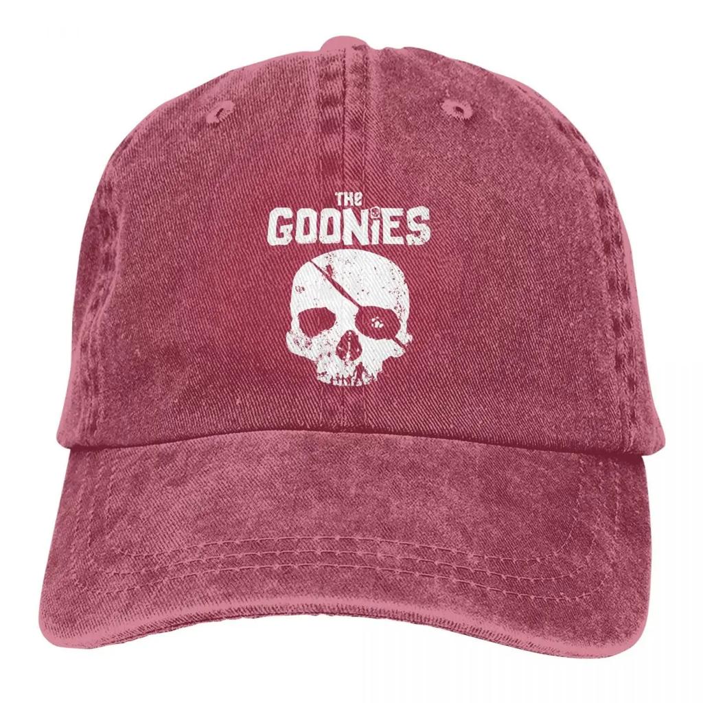 The Goonies Skull Logo Trucker Hat Accessories Vintage Distressed Denim Headwear For for Men Women Adjustable