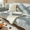 Sofa Cushion Winter Nordic Simple Thickened Non-Slip Seat Cushions Plush Backrest Towel Sofa Cover Slipcover
