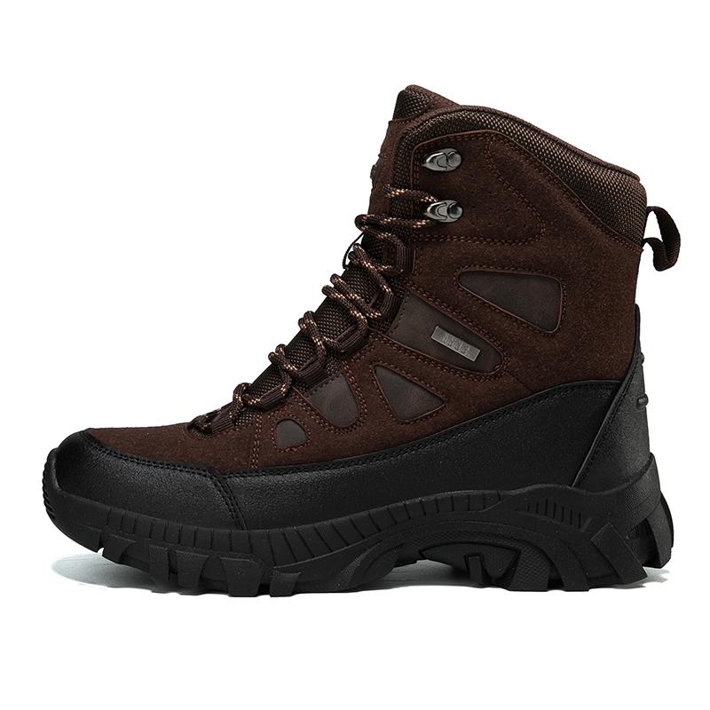 Hiking Shoes Men Shoes Outdoor Lace-Up Breathable Comfortable Casual Ankle Boots Men Anti-Slip Shock-Absorbing Combat Boots Men