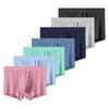 7 Pieces Men's Boxer Shorts Teenager Underwear Ice Silk Underpants Boy Panties Breathable Comfortable Lingerie L XL XXL 3XL 4XL