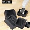 4pcs/Set Office Chair Wheel Stopper Furniture Caster Cups Hardwood Floor Protectors Anti Vibration Pad Chair Roller Feet Anti-slip Mat