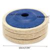 Power Tool-3Pcs 100mm 4 Inch Wool Buffing Angle Grinder Wheel Felt Polishing Disc Pad