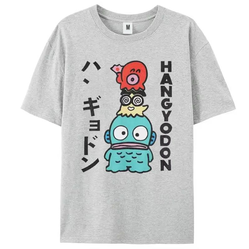 Hangyodon Japanese for Men Women T Shirt Vintage Tee Shirt Short Sleeve O Neck T-Shirts Summer Clothes Y2k Top Women Clothing