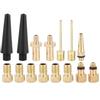 15pcs Bicycle Pump Air Valve Converter Bike Copper Valves Adapters DV SV AV Kit
