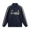 Li Ning Sports Lifestyle Series American High Street Retro Comfortable Versatile Casual Baseball Jacket Unisex Jacket Deep-Navy-Blue AWDV371-4