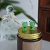 Glass Ornament Realistic Decorative Elegent Style Green Miniature Animal Frog Model Party Craft Home Gifts Decoration For Household Decoration