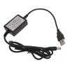 USB Power Supply Adapter Cable with DC 5.5 X 2.1mm USB 5V To DC 12V Cable for Low-power Router Speaker 115cm/45''