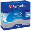 Verbatim 50Gb 6X Bd-R Dl Blu-Ray Discs 5 Pcs Grey 43748
