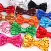 Fashion Bow Tie For Men Women Classic Sequins Bowtie For Wedding Party Bowknot Adult Mens Bowties Cravats Yellow Tie