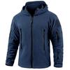 Men's Warm Tactical Fleece Jacket Zip Up Thicken Polar Hoodie Winter Outdoor Sport Hiking Hooded Coat Pocket