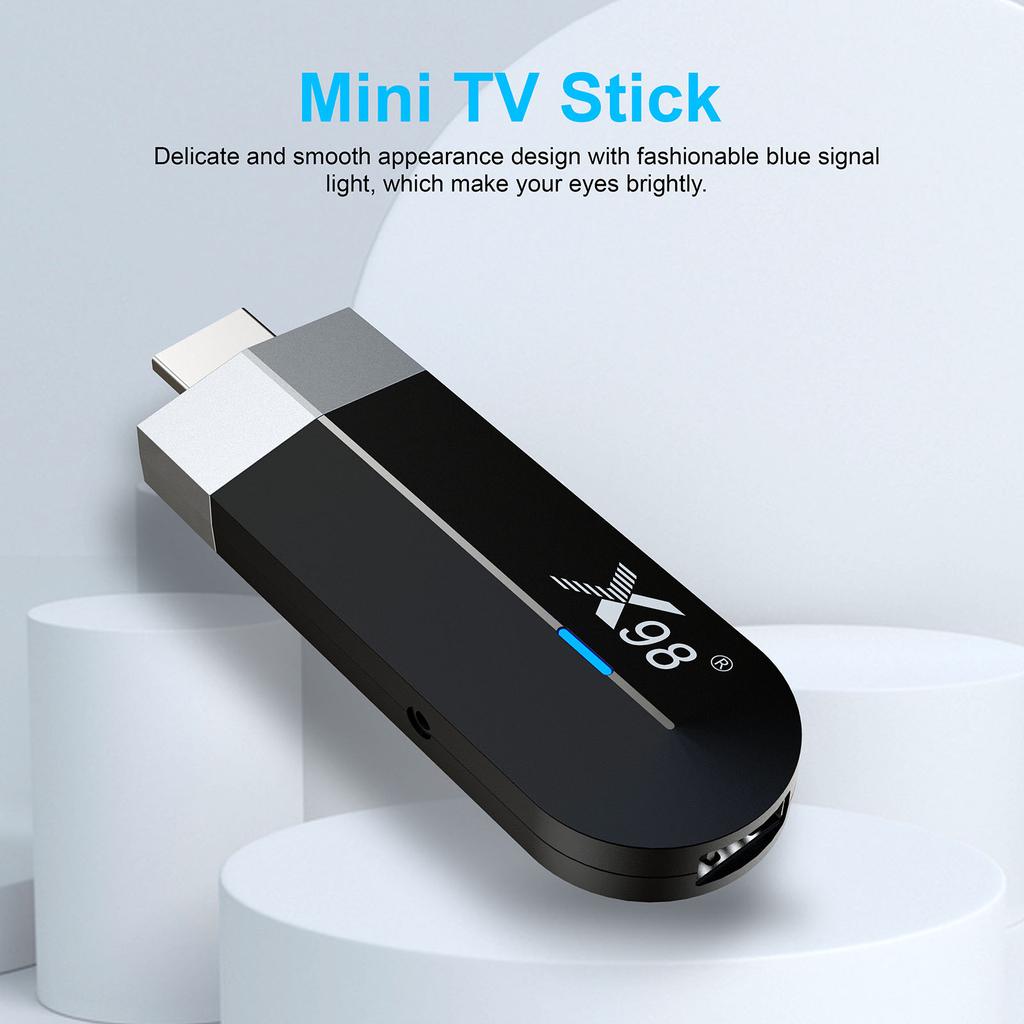 X98 S500 Android 11.0 Smart TV Stick UHD 4K Media Player Amlogic S905Y4 TV Dongle 4GB+32GB 2.4G/5G