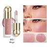 6 Colors Liquid Blush Long Lasting Natural Nude Makeup Blush Cream Lightweight Contouring Highlighter Waterproof Lip&Cheek&Eye Multifunctional Blush