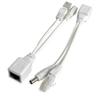 1Pair Passive PoE Injector and Splitter Kit 12V PoE Injector and Splitter for Wireless Network