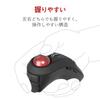 ELECOM Trackball Mouse Handy Type Relacon Media Control Button with Stand Quiet Bluetooth Black M-RT1BRXBK