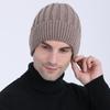 New Men's Fleece Thickened Knitted Pullover Cap Autumn and Winter Warm Cycling Ear Protection Cap