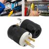 Industrial 125V US Power Plug Connector Water Resistant Designs Suitable for Larger Cords & Electrical Home Workshop Use