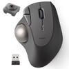 Elecom Wireless Trackball Mouse Wireless 2.4GHz IST Series 5 Buttons Thumb Operation Artificial Ruby Support Windows/mac/Chrome Black M-IT10DRABK