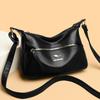 Monochromatic Luxury Leather Bag for Women  High Quality  Casual  Large Capacity  Shoulder  Crossbody