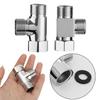 Function Switch Brass 3-way Water Tap Connector Faucet Adapter Kitchen Sink Splitter Diverter Valve