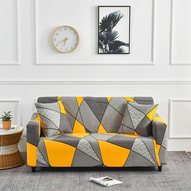 Geometric Sofa Cover Stretch Slipcovers Sofa Covers For Living Room Elastic Couch Chair Cover Sofa Towel