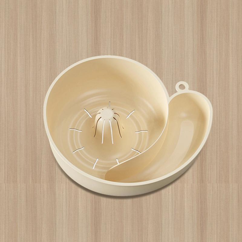 Small Snail Automatic Drain Basket Hanging Dry And Wet Separation Fruit And Vegetable Filter Basket Punch-Free Sink Drain Rack