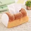 Tissue Paper Holder Simulation Bread Toast Plush Paper Napkin Case Plush Tissue Box Car Paper Boxes