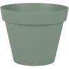 Pot De Fleur Rond Ø 30 Cm - EDA - Toscane - 10 L - Intérieur/Extérieur - Ø 29,5 X H.24 Cm - Vert Laurier